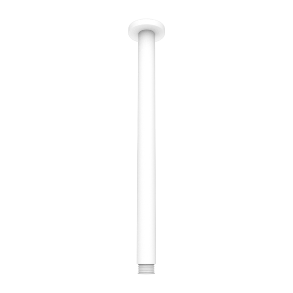 ROUND CEILING ARM 300MM LENGTH MATTE WHITE (NR503300MW)
