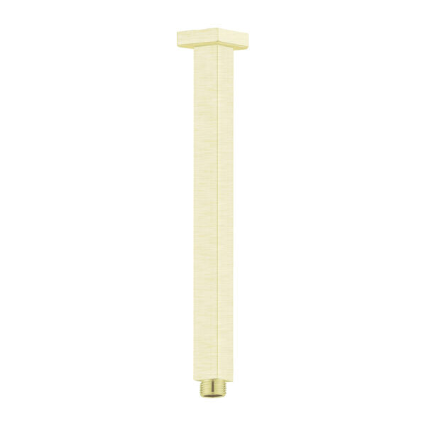 SQUARE CEILING ARM 300MM LENGTH BRUSHED GOLD (NR504300BG)
