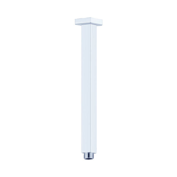SQUARE CEILING ARM 150/300/450/600MM LENGTH CHROME