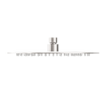 250mm Round Stainless Steel Shower Head 4 Star Rating Brushed Nickel (NR507036BN)