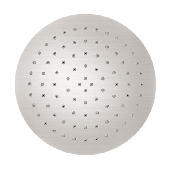 250mm Round Stainless Steel Shower Head 4 Star Rating Brushed Nickel (NR507036BN)