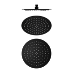 250mm Round Stainless Steel Shower Head 4 Star Rating Matte Black (NR507036MB)