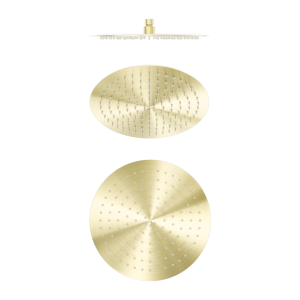 Zen SS316L 300mm Round Shower Head Brushed Gold (NR508041BG)