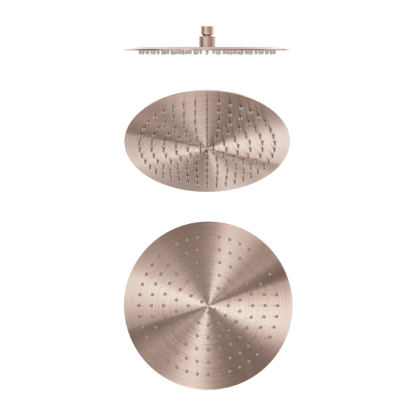 Zen SS316L 300mm Round Shower Head Brushed Bronze (NR508041BZ)