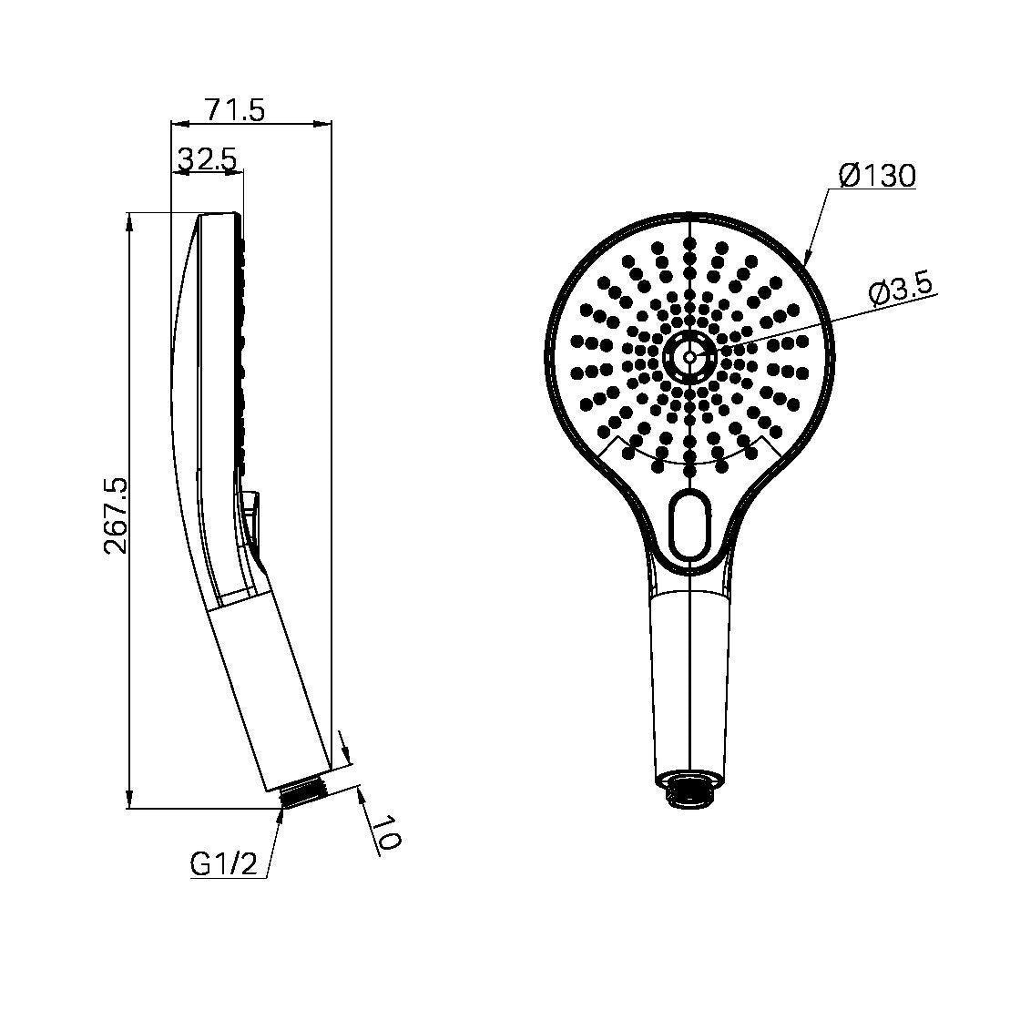 OPAL HAND SHOWER CHROME (NR508077CH)