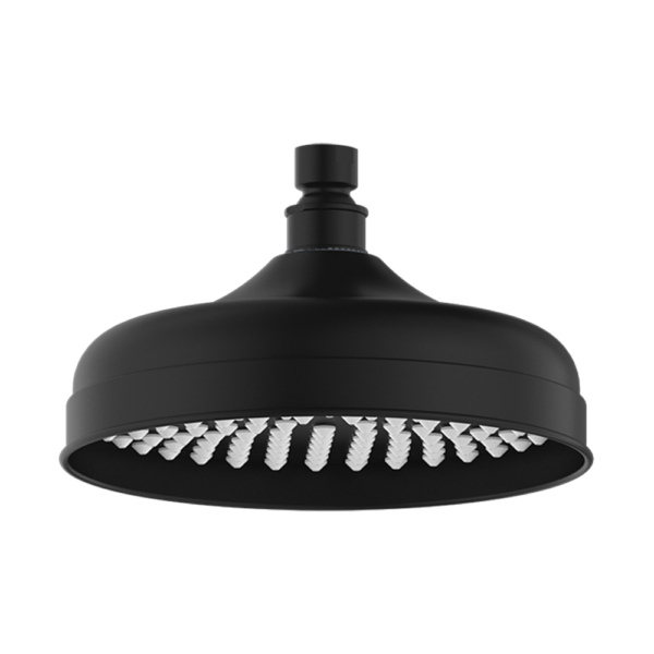 YORK 200MM SHOWER HEAD MATTE BLACK (NR508094MB)