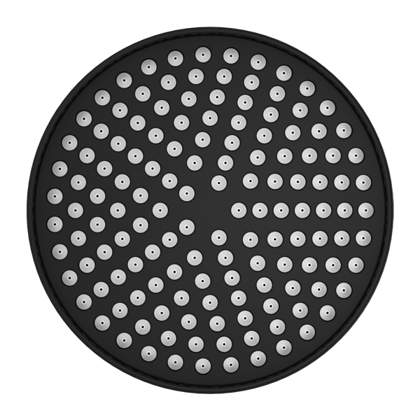 YORK 200MM SHOWER HEAD MATTE BLACK (NR508094MB)