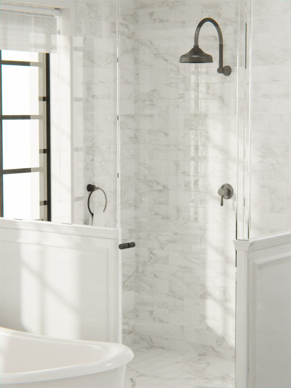 YORK SHOWER ARM MATTE BLACK (NR508MB)