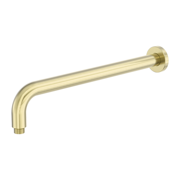 Zen SS316L Round Shower Arm 400mm Length Brushed Gold (NR509BG)