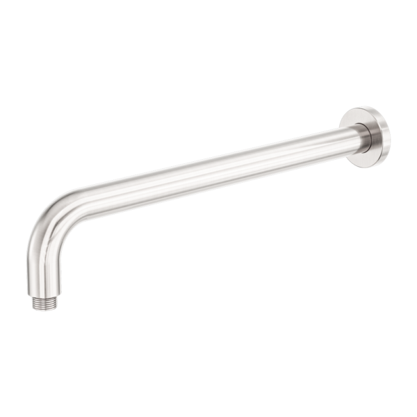 Zen SS316L Round Shower Arm 400mm Length Brushed Nickel (NR509BN)