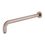 Zen SS316L Round Shower Arm 400mm Length Brushed Bronze (NR509BZ)