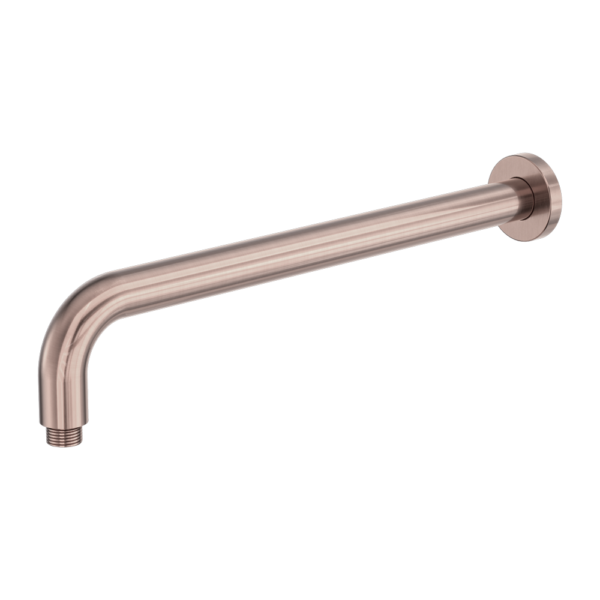Zen SS316L Round Shower Arm 400mm Length Brushed Bronze (NR509BZ)