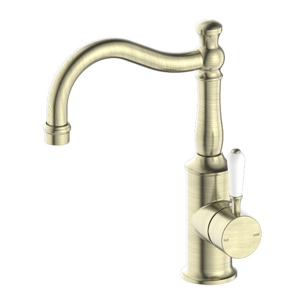 Basin Mixers Aged Brass York Range - Royal Bath & Kitchen