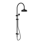 YORK TWIN SHOWER WITH WHITE PORCELAIN HAND SHOWER MATTE BLACK (NR69210501MB)