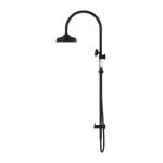 YORK TWIN SHOWER WITH WHITE PORCELAIN HAND SHOWER MATTE BLACK (NR69210501MB)