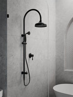 YORK TWIN SHOWER WITH METAL HAND SHOWER MATTE BLACK (NR69210502MB)