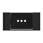 BIANCA SOAP DISH HOLDER MATTE BLACK (NR9081MB)