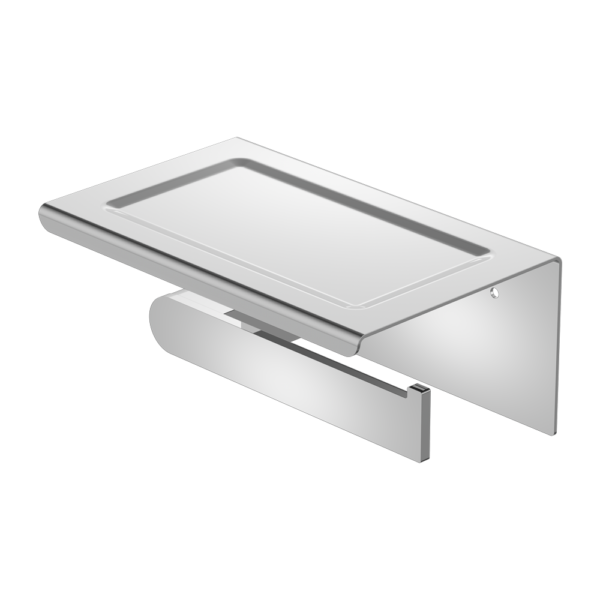 BIANCA TOILET ROLL HOLDER WITH PHONE HOLDER CHROME (NR9086aCH)