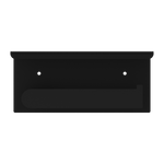 BIANCA TOILET ROLL HOLDER WITH PHONE HOLDER MATTE BLACK (NR9086aMB)