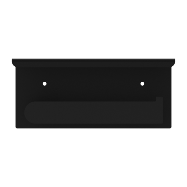 BIANCA TOILET ROLL HOLDER WITH PHONE HOLDER MATTE BLACK (NR9086aMB)