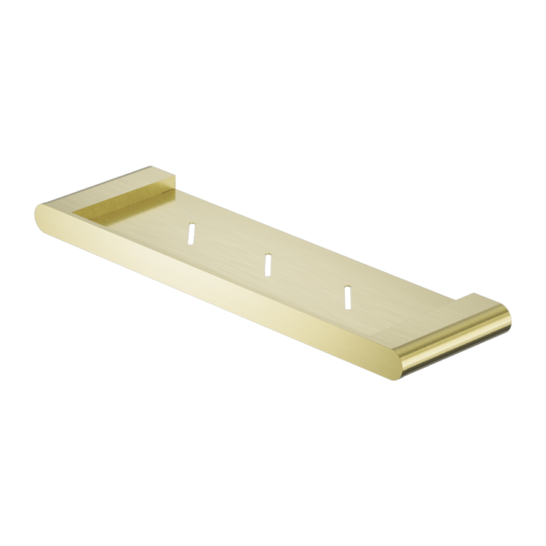 BIANCA METAL SHOWER SHELF BRUSHED GOLD (NR9087aBG)