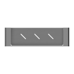 BIANCA METAL SHOWER SHELF GUN METAL (NR9087aGM)