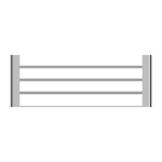 BIANCA TOWEL RACK CHROME (NR9089CH)