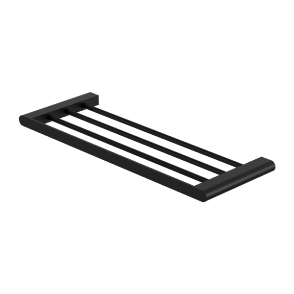 BIANCA TOWEL RACK MATTE BLACK (NR9089MB)