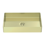 OPAL RECTANGLE STAINLESS STEEL BASIN BRUSHED GOLD (NRB3555BG)