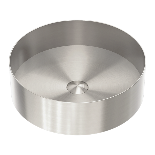 OPAL ROUND 400MM STAINLESS STEEL BASIN BRUSHED NICKEL (NRB401rBN)