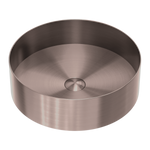 OPAL ROUND 400MM STAINLESS STEEL BASIN BRUSHED BRONZE (NRB401rBZ)