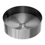 OPAL ROUND 400MM STAINLESS STEEL BASIN GRAPHITE (NRB401rGR)