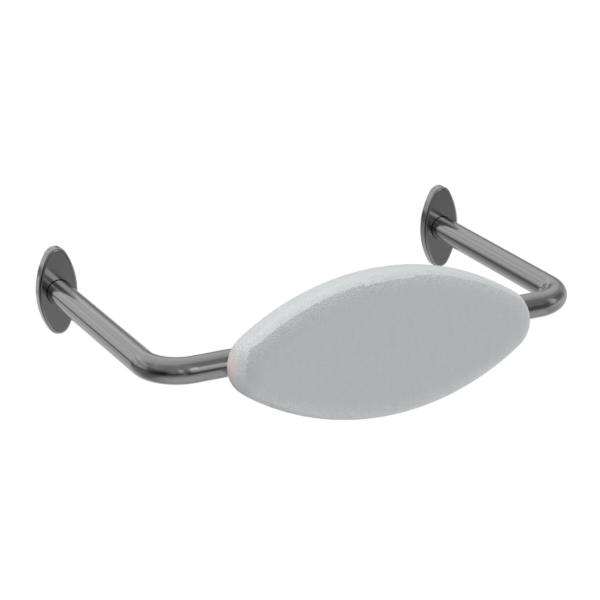 Mecca Care DDA Accessible Toilet Backrest Gun Metal (NRCR0001GM)