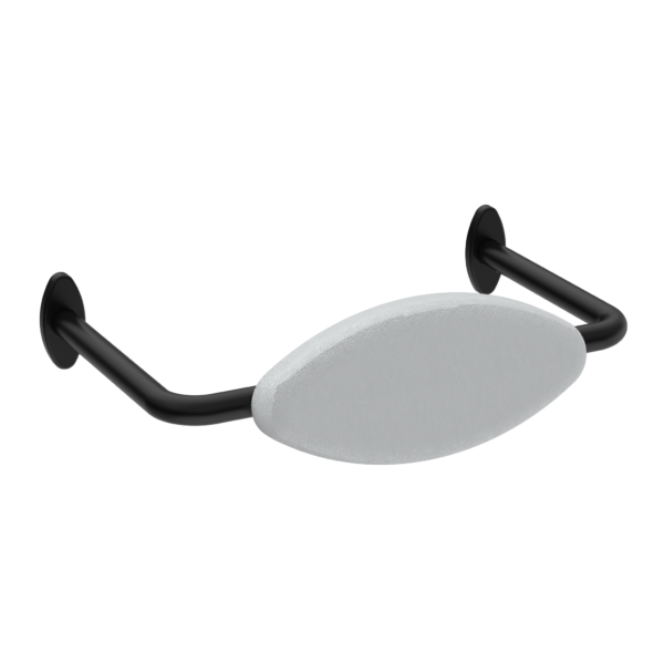 Mecca Care DDA Accessible Toilet Backrest Matte Black (NRCR0001MB)