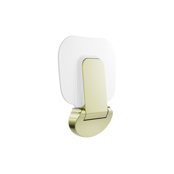 MECCA CARE SHOWER SEAT 400X330MM BRUSHED GOLD (NRCR0003BG)