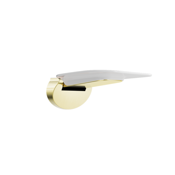 MECCA CARE SHOWER SEAT 400X330MM BRUSHED GOLD (NRCR0003BG)