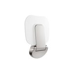 MECCA CARE SHOWER SEAT 400X330MM BRUSHED NICKEL (NRCR0003BN)