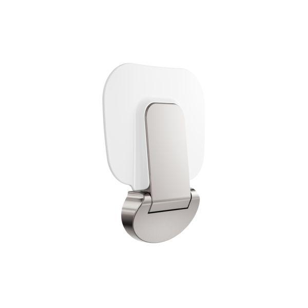 MECCA CARE SHOWER SEAT 400X330MM BRUSHED NICKEL (NRCR0003BN)