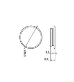 MECCA CARE 32MM GRAB RAIL CAP BRUSHED GOLD (NRCR0004BG)