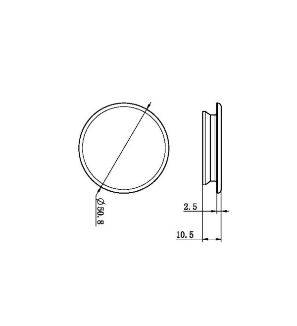 MECCA CARE 32MM GRAB RAIL CAP BRUSHED NICKEL (NRCR0004BN)