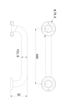 Classic Care SS304 600mm Grab Bar (Concealed Fixing) Chrome (NRCR01600CH)