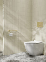 MECCA CARE 25MM TOILET ROLL RAIL 300/450MM BRUSHED GOLD