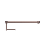 MECCA CARE 25MM TOILET ROLL RAIL 300/450MM BRUSHED BRONZE