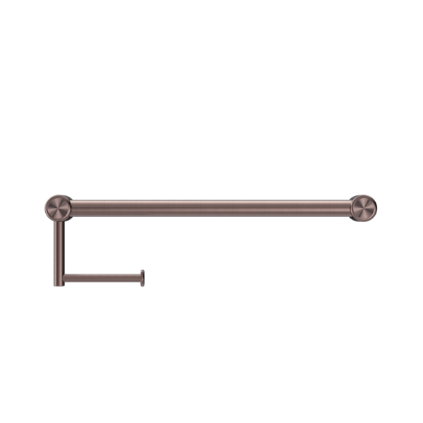 MECCA CARE 25MM TOILET ROLL RAIL 300/450MM BRUSHED BRONZE