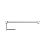 MECCA CARE 25MM TOILET ROLL RAIL 300/450MM CHROME