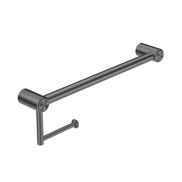 MECCA CARE 25MM TOILET ROLL RAIL 300/450MM GUN METAL
