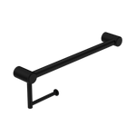 MECCA CARE 25MM TOILET ROLL RAIL 300/450MM MATTE BLACK