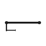 MECCA CARE 25MM TOILET ROLL RAIL 300/450MM MATTE BLACK