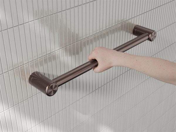 MECCA CARE 25MM GRAB RAIL 300/450/600/900/1200MM BRUSHED BRONZE