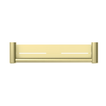 MECCA CARE 25MM GRAB RAIL WITH SHELF 300/450MM BRUSHED GOLD